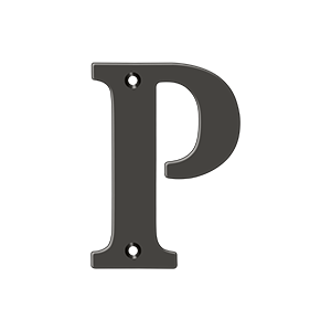 Deltana 4 in. Residential Letter P Oil Rubbed Bronze Letter P