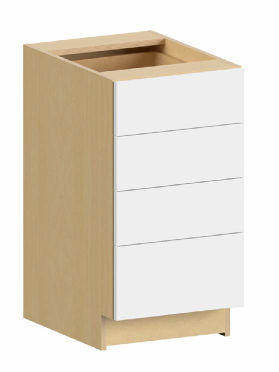 Base 4 Drawer 21 W X 34-1/2 H X 24 D - Ovela Tuscany by Fabuwood