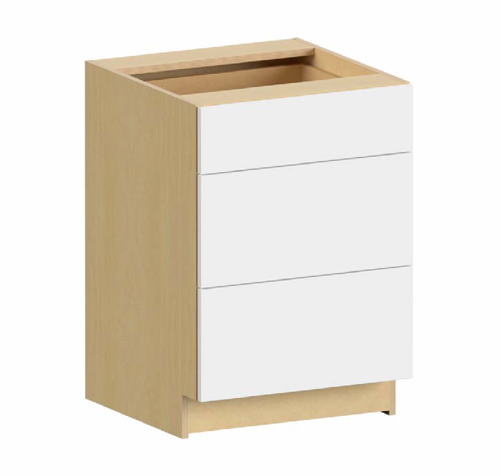 Base 3 Drawer 36 W X 34-1/2 H X 24 D - Ovela Tuscany by Fabuwood