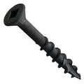 #8 Screw Flat Head With Nibs Combo Drive Coarse Thread Type 17 Point 2-1/2" Black, Multiples of 100