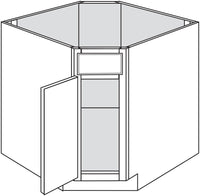 Diagonal Sink Base 36 W X 34-1\2 H X 24 D - Contemporary by TA Cabinetry