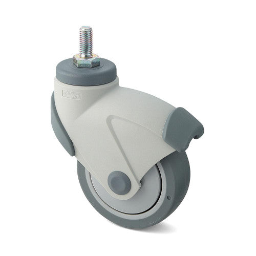 Dual Brake System Caster Threaded Bolt Type Without Brake M12 x 1.75