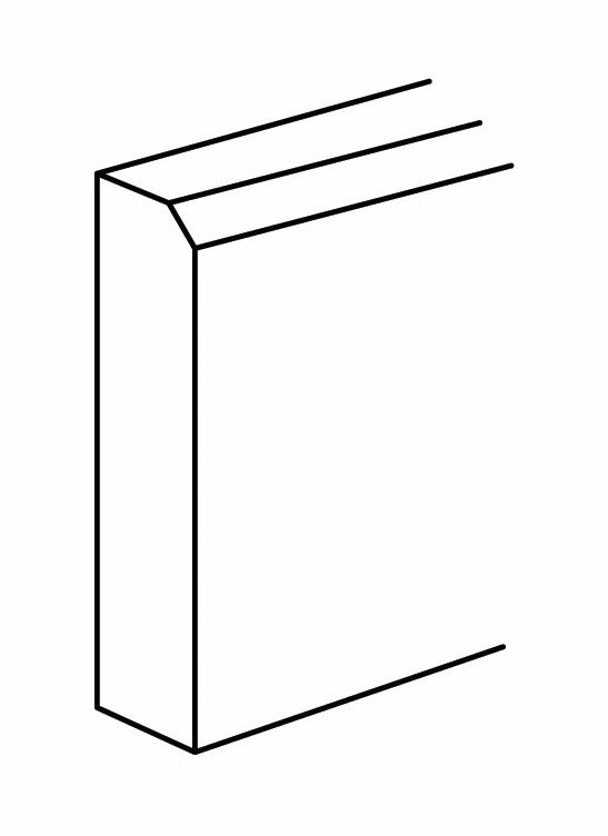 Shaker Furniture Base Moulding 4-1\2 H X 3\4 D X 96 L - Dover by JSI