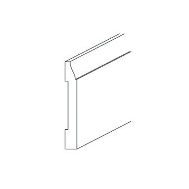 Furniture Base Moulding 3-1\2 H X 96 L X 1\2 Th - Arcadia White by Horning