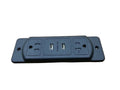 Power Supply, Recess Mount With 2 Outlets With Child Safety Locks And Two 2.1 A USB Ports