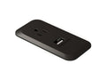 Harness Surface Mount With One Outlet and One USB Port, Black