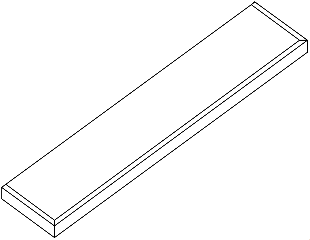 Floating Shelves 24 W X 1-1\2 H X 10 D (Max weight load 35#) - Rainier Paint by Legend