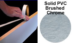 Fastedge Metallics PSA Roll, 250 foot, 5/16" Brushed Chrome