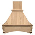 VMI Arched Corbel Hood 36" Width Hickory