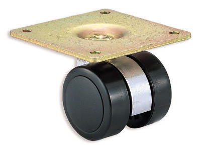 Twin Wheel Caster With Plate