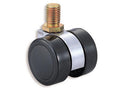 Twin Wheel Caster With Threaded Bolt M16 x 2