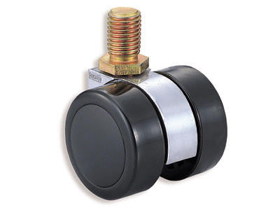Twin Wheel Caster With Threaded Bolt M16 x 2