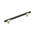 Amerock Urbanite Pull Golden Champagne/Matte Black 12" Center to Center