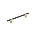 Amerock Urbanite Pull Golden Champagne/Matte Black 6-5/16" Center to Center