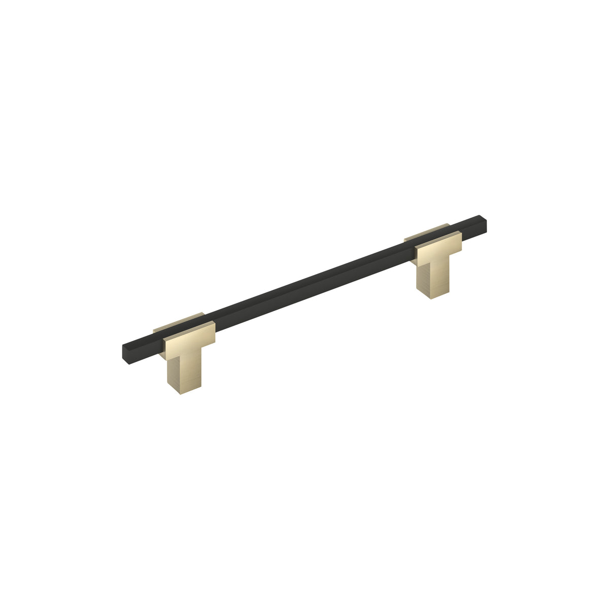 Amerock Urbanite Pull Golden Champagne/Matte Black 6-5/16 in. Center-to-Center