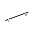 Amerock Urbanite Pull Golden Champagne/Matte Black 8-13/16" Center to Center