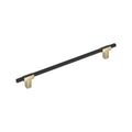 Amerock Urbanite Pull Golden Champagne/Matte Black 10-1/16" Center to Center