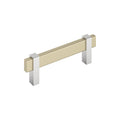 Amerock Mulino Pull Golden Champagne/Polished Chrome 3-3/4" Center to Center