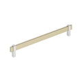 Amerock Mulino Pull Golden Champagne/Polished Chrome 10-1/16" Center to Center