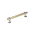 Amerock Overton Pull Golden Champagne/Satin Nickel 5-1/16" Center to Center