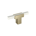 Amerock Urbanite Knob 2-3/4" Diameter, Golden Champagne/White