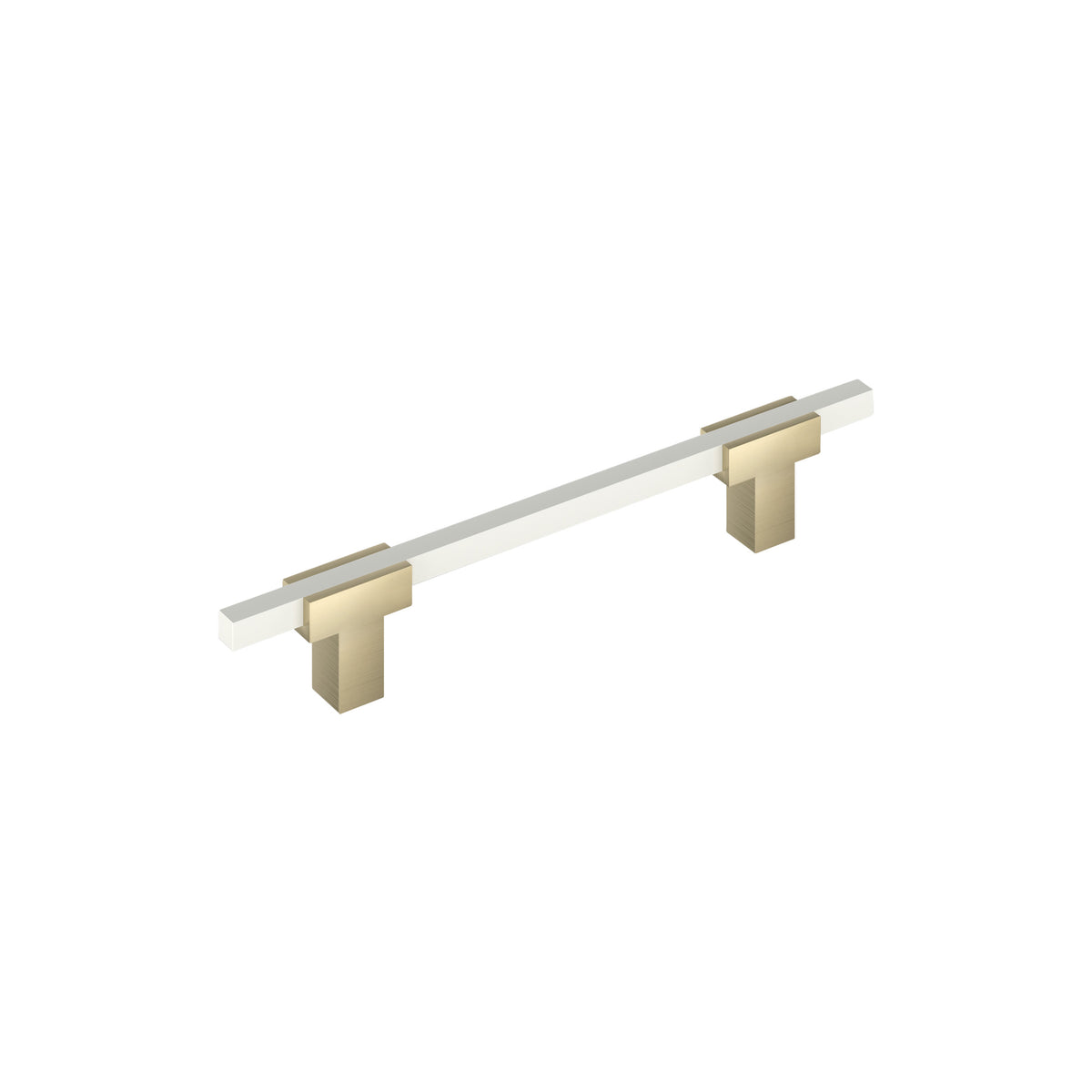 Amerock Urbanite Pull Golden Champagne/White 5-1/16 in. Center-to-Center