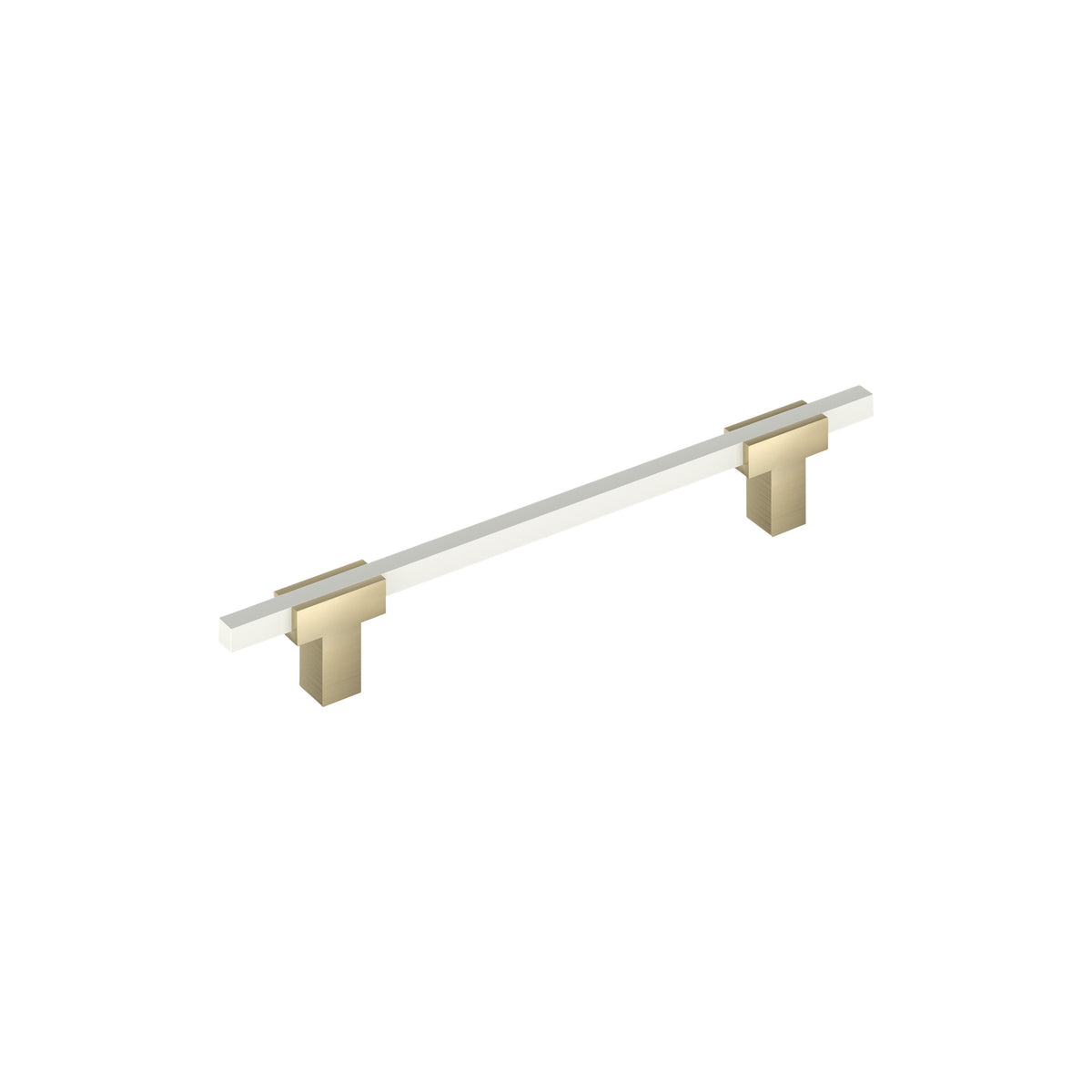 Amerock Urbanite Pull Golden Champagne/White 6-5/16 in. Center-to-Center