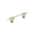 Amerock Urbanite Pull Golden Champagne/White 3-3/4" Center to Center
