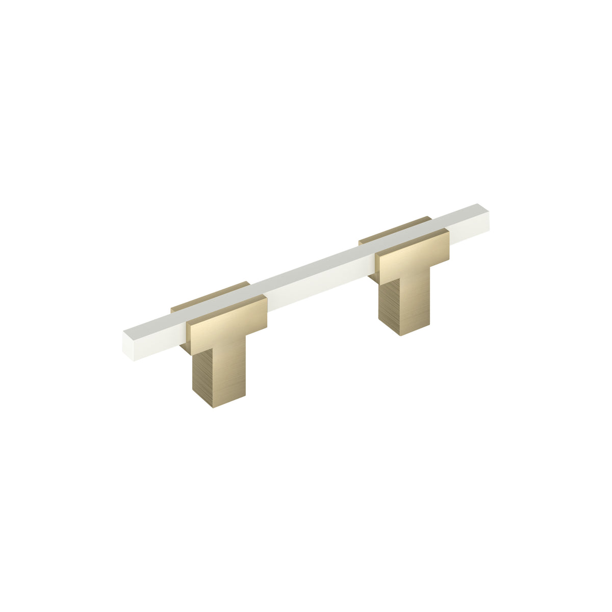 Amerock Urbanite Pull Golden Champagne/White 3 in. Center-to-Center