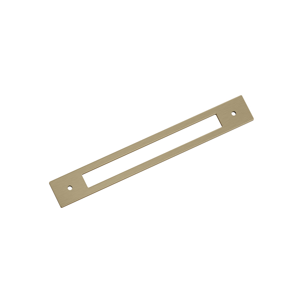 Amerock Medora Backplate 7-9/16" Center To Center, Golden Champagne