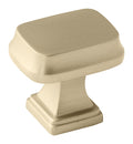 Amerock Revitalize Knob 1-1/4" Diameter, Golden Champagne, Square