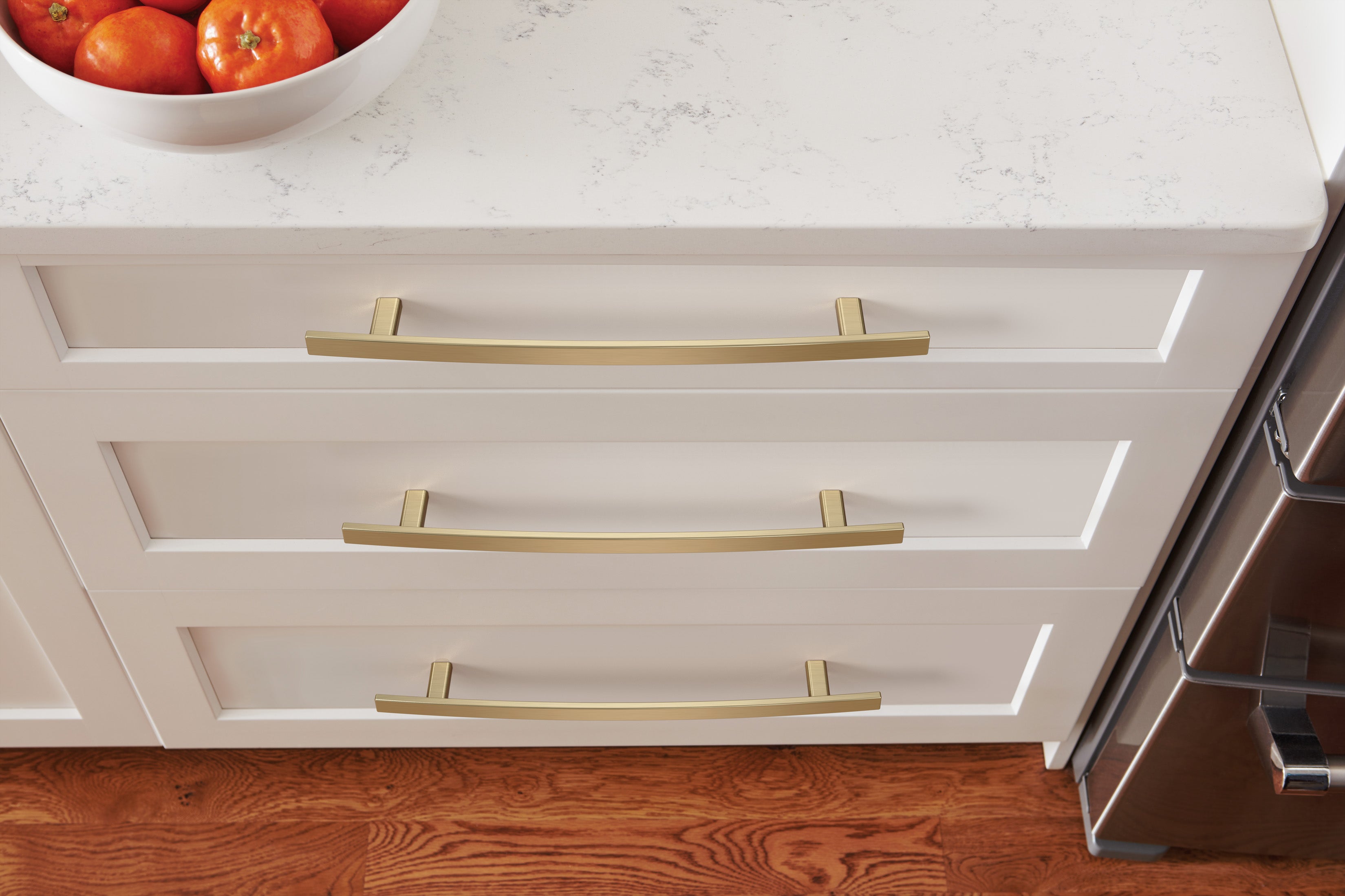 Amerock Cyprus Pull  Golden Champagne 10-1/16" Center to Center