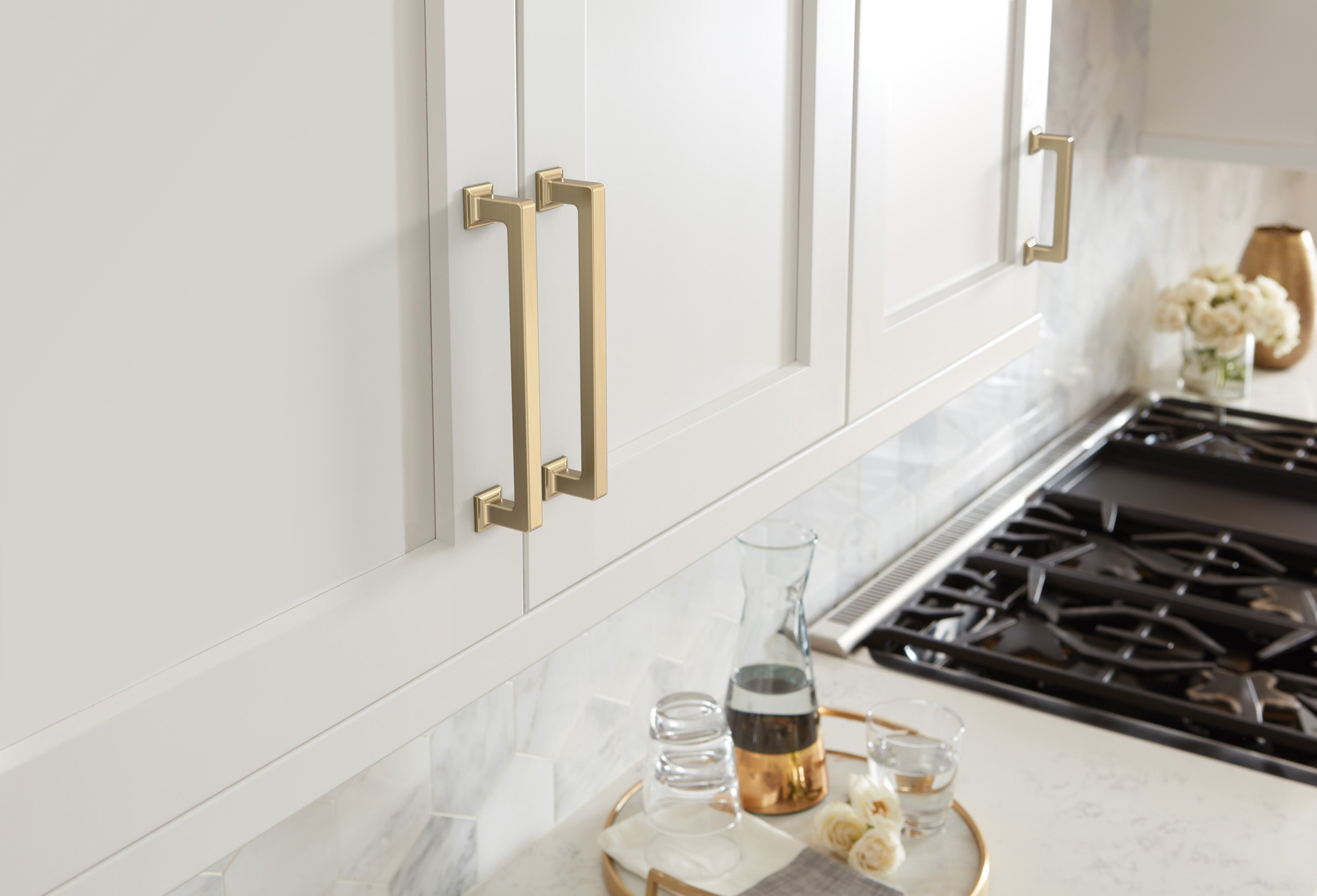 Amerock Lintel Pull  Golden Champagne 3-3/4" Center to Center