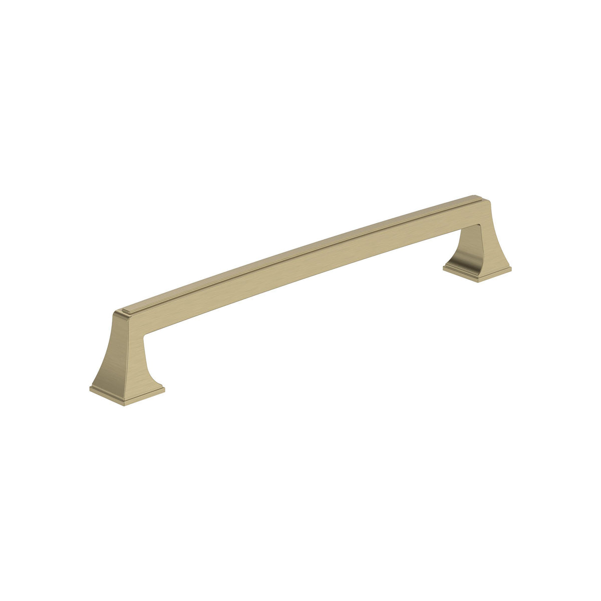 Amerock Mulholland Pull Golden Champagne 8 in. Center-to-Center