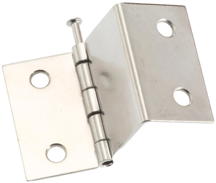 Hinge, 1-1/2" height, 3/4" Wrap Around, Loose Pin, Nickel, Multiples of 250