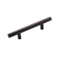 Hickery Hardware BAR PULLS Pull Brushed Black Nickel 3" Center to Center
