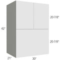 Wall Microwave 30 W X 42 H X 21 D (cut out max 28 x 19-3/4) - Illume Tuscany by Fabuwood