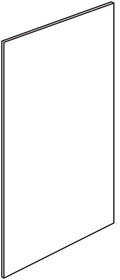 Refrigerator Panel 84 H X 24 D X 3\4 Th - Rainier Rustic Stain by Legend