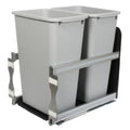 KV Soft-Close Under-Mount Waste Pull-out, Double 50 Quart, Platinum