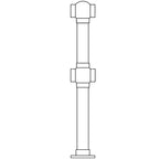 Double Ball Center Post