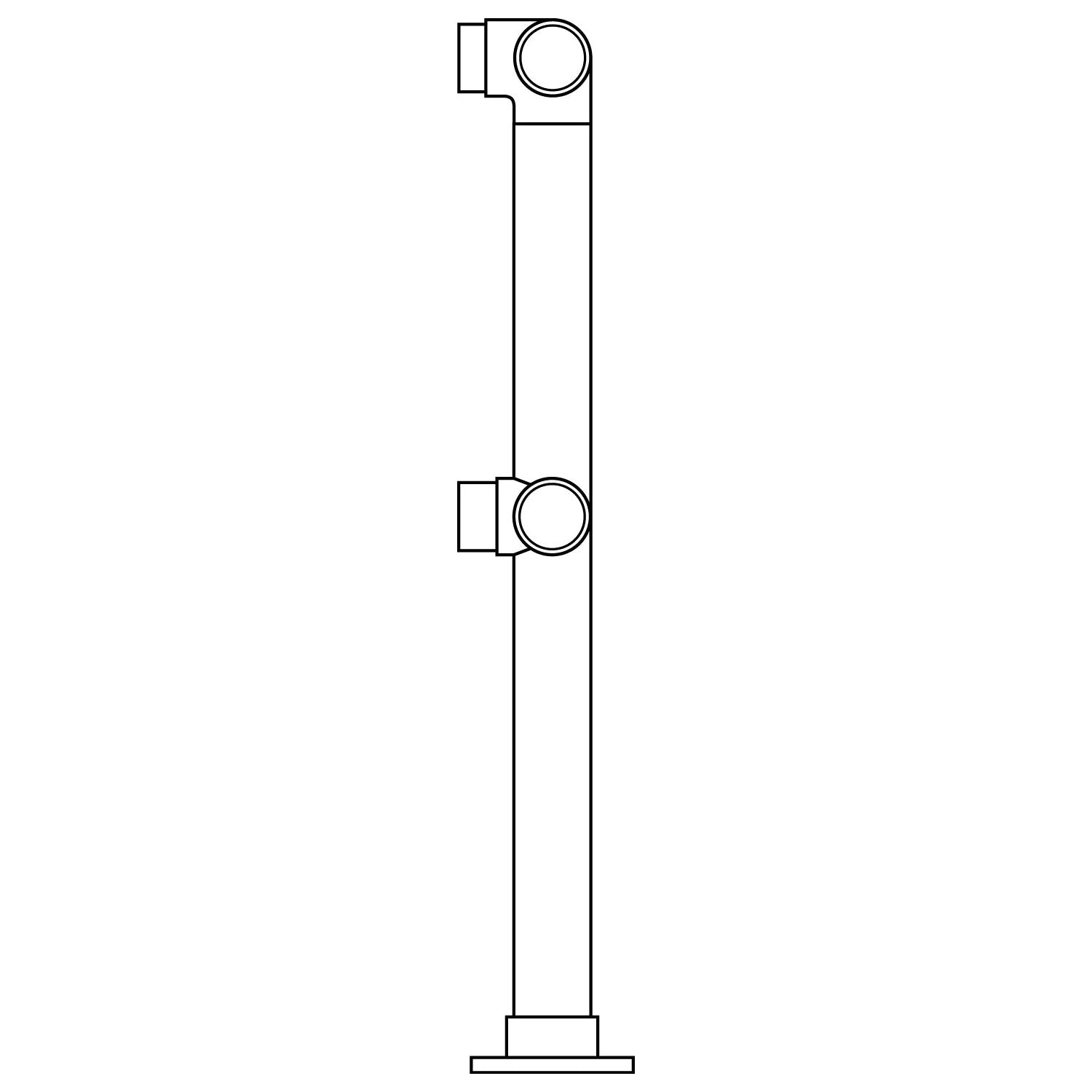 Double Flush Corner Post