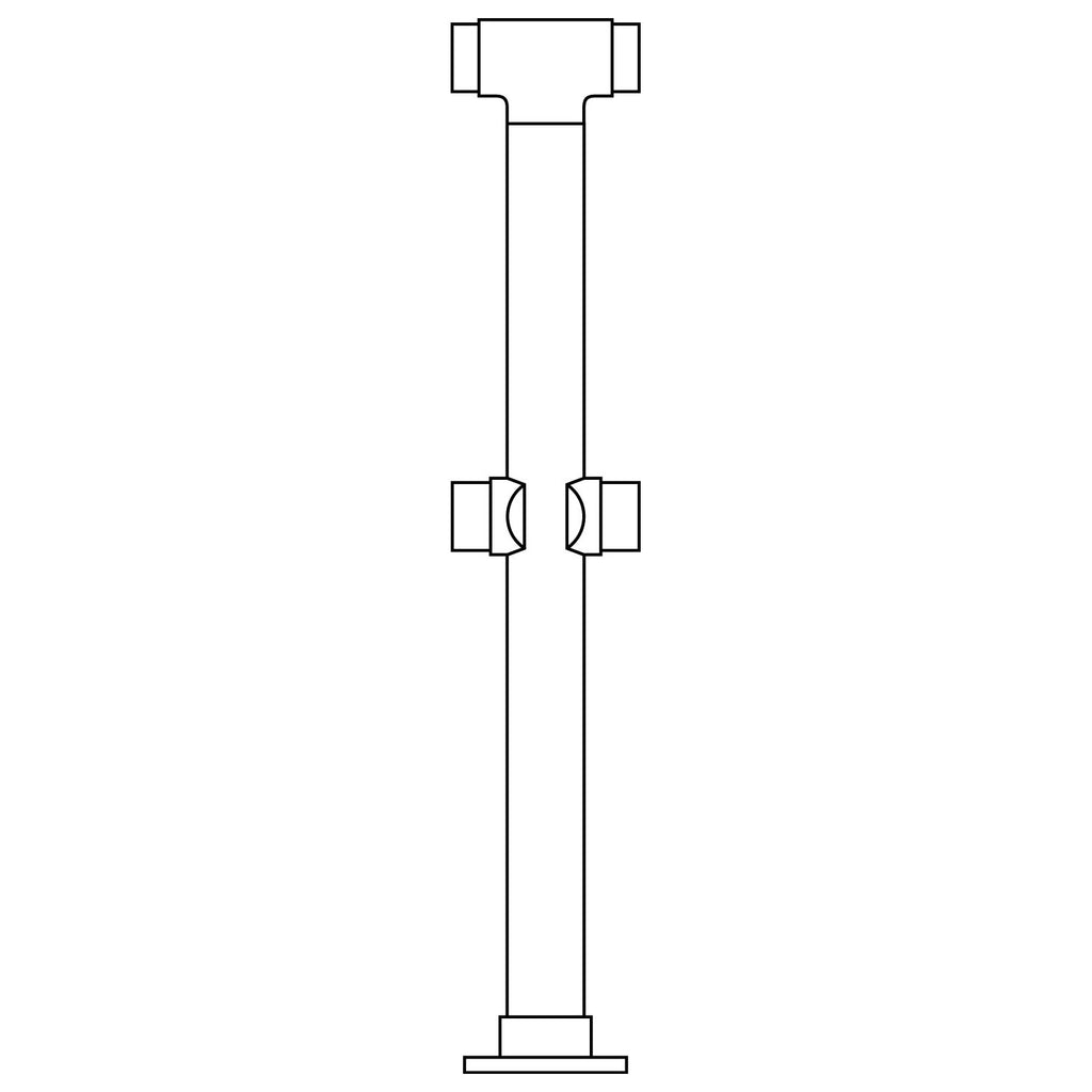 Double Flush Center Post