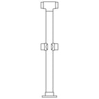 Double Flush Center Post