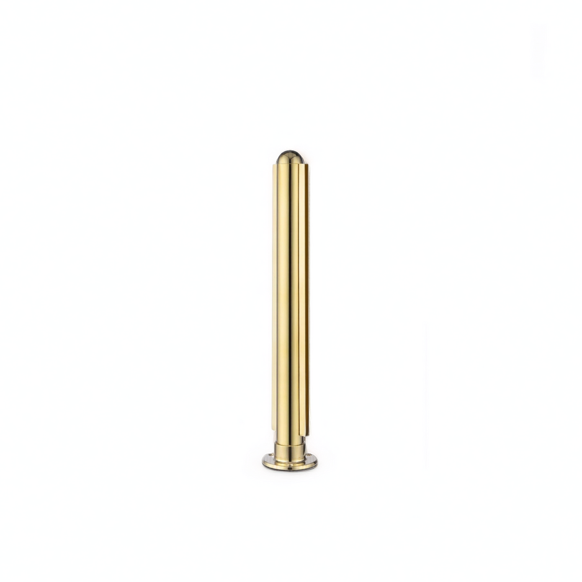 1/4" Dome Center Post for 1-1/2" Tubing Polished Brass