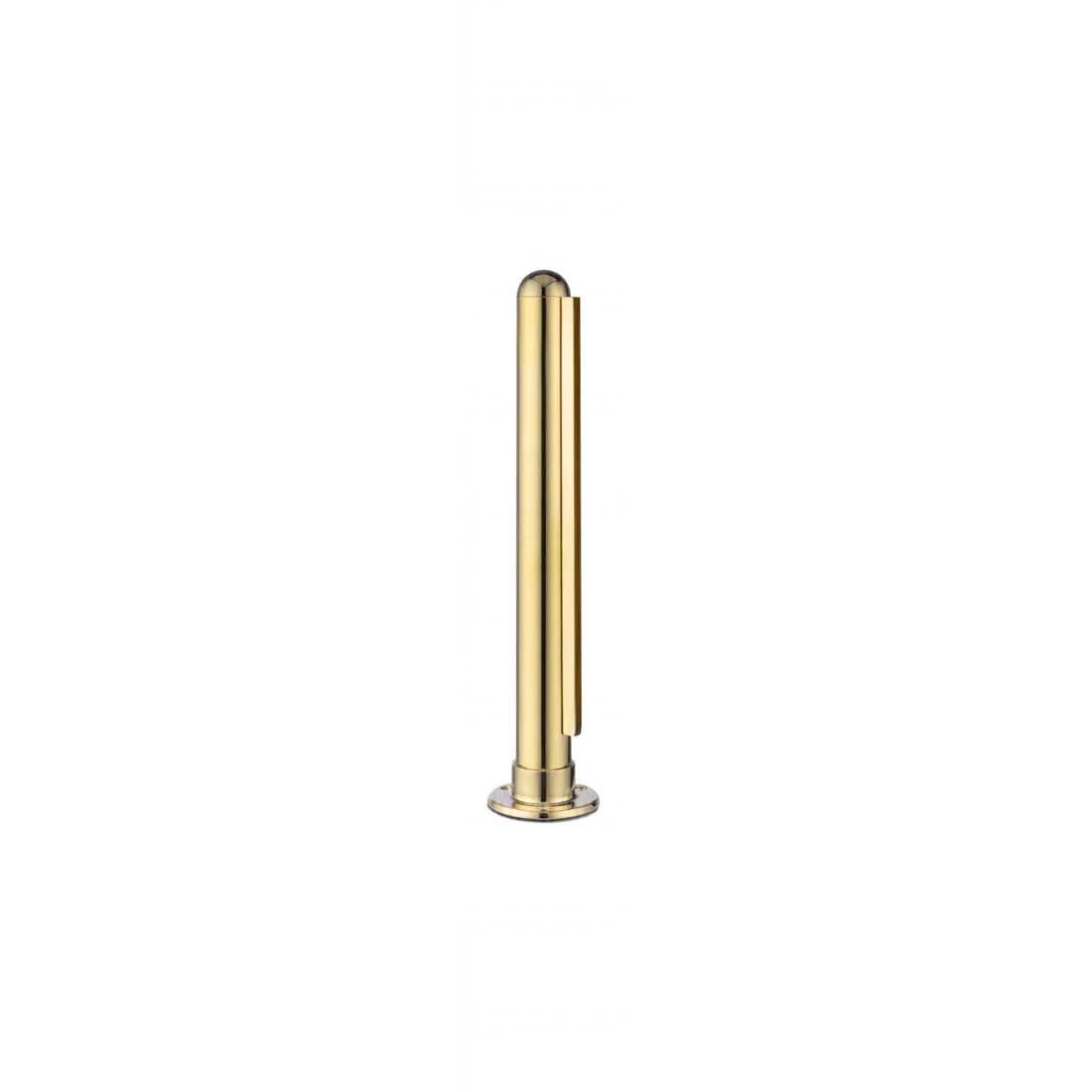 1/4" Dome End Post for 1-1/2" Tubing Polished Brass