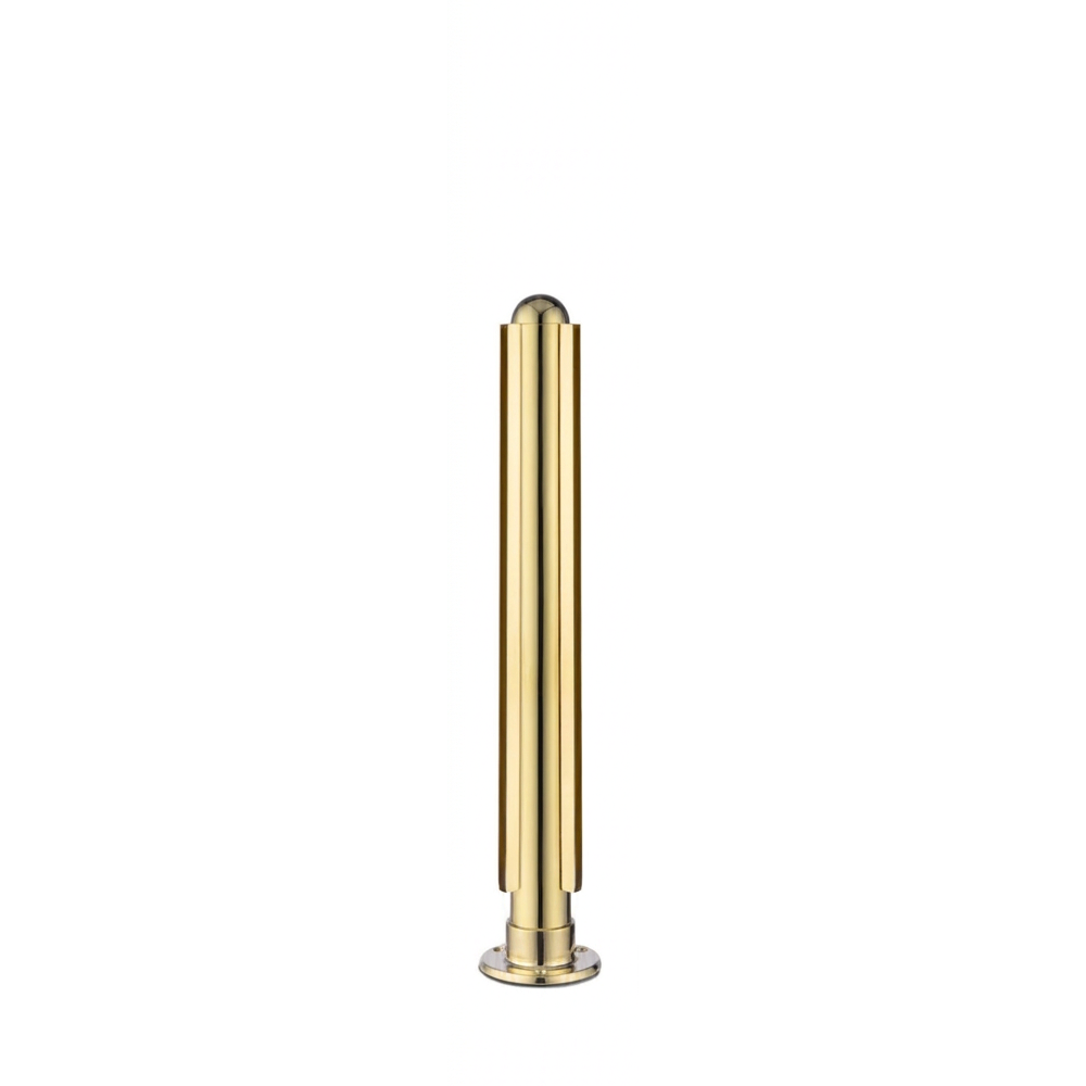 1/4" Dome Corner Post for 1-1/2" Tubing Polished Brass