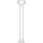 Single Flush Center Post