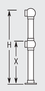 Double Ball End Post