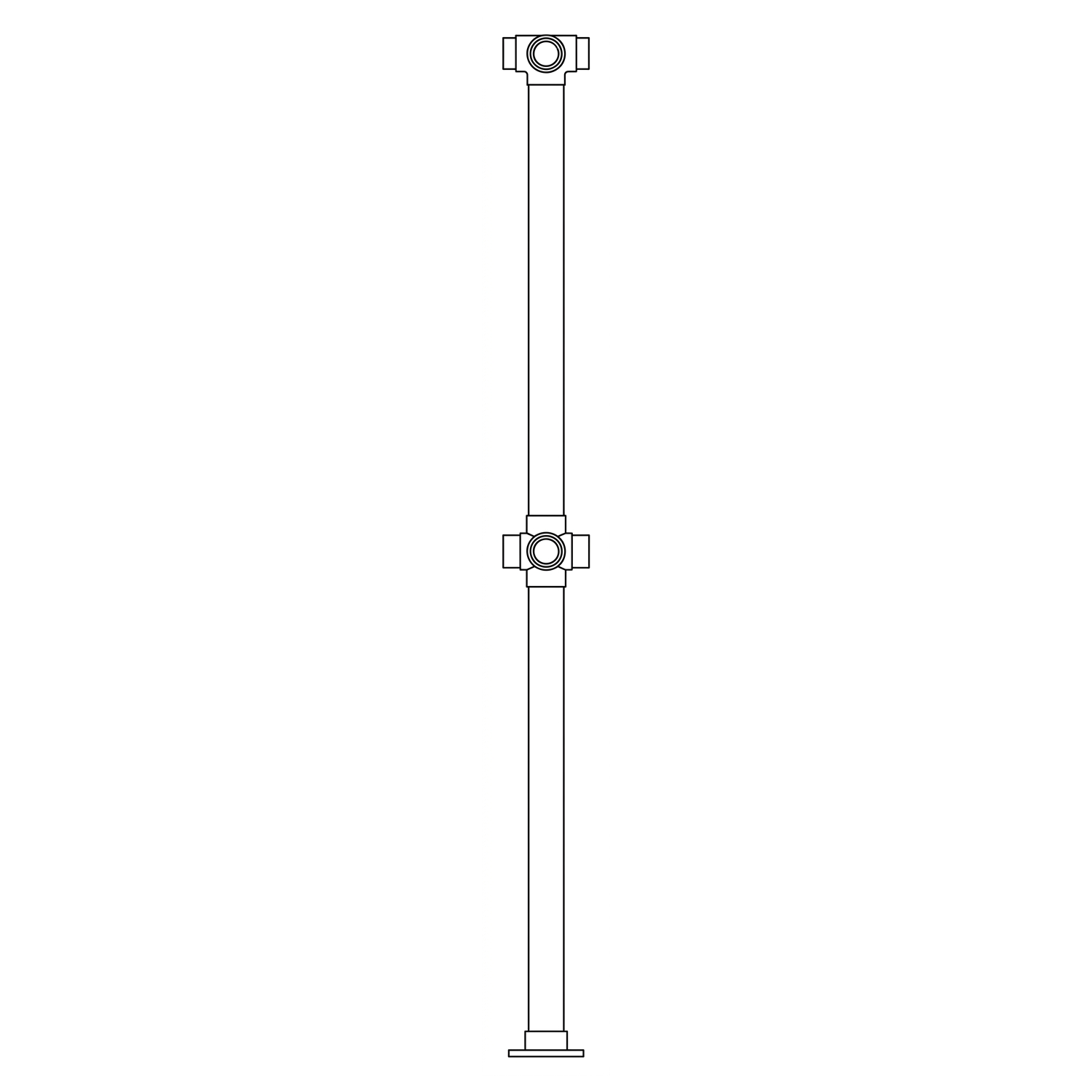 Double Flush Tee Post