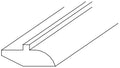Light Rail Moulding 2 H X 84 L X 13\16 Th - Arcadia White by Horning
